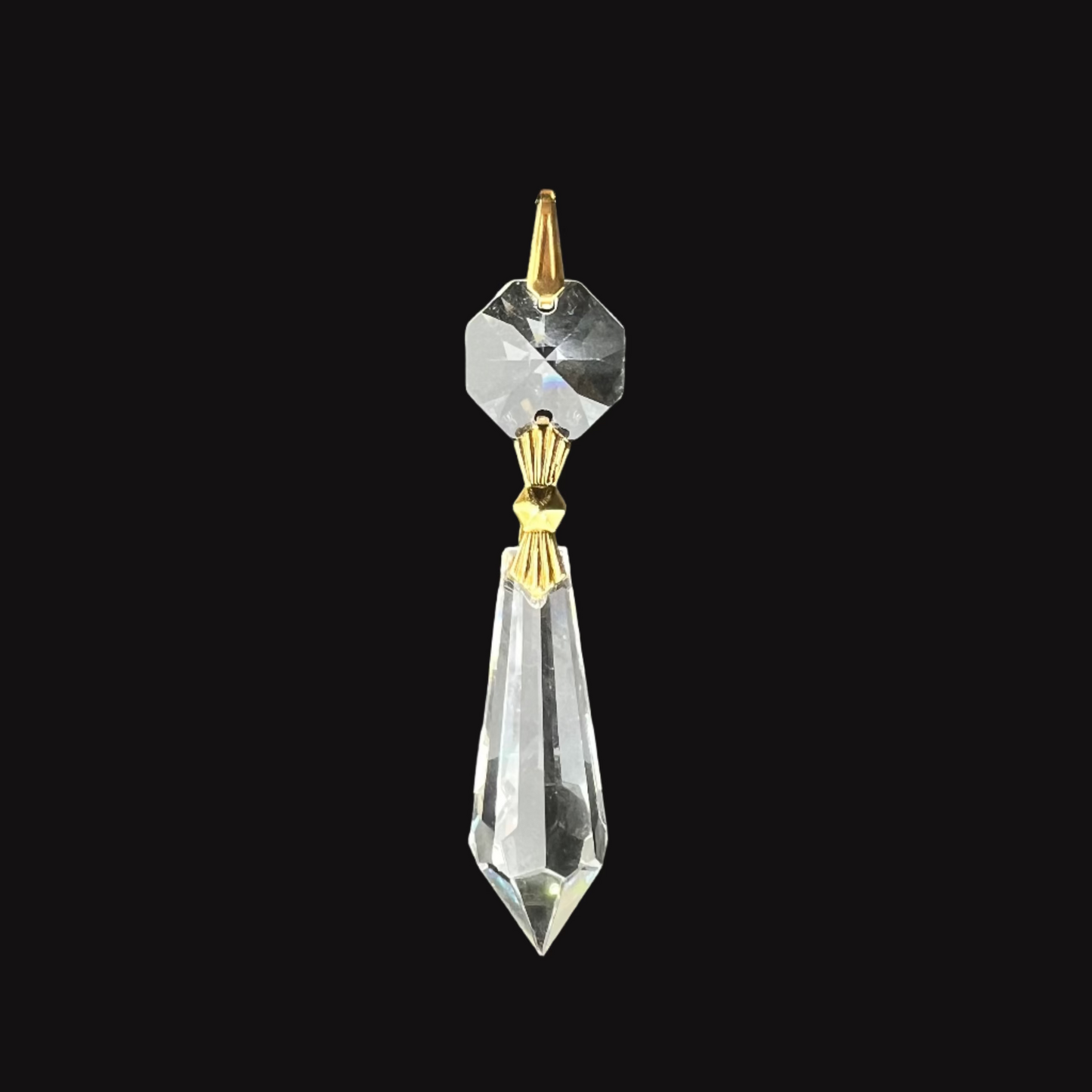 ASFOUR® Crystal<br>1-1/2" Clear Plug Drop w/ Top Bead