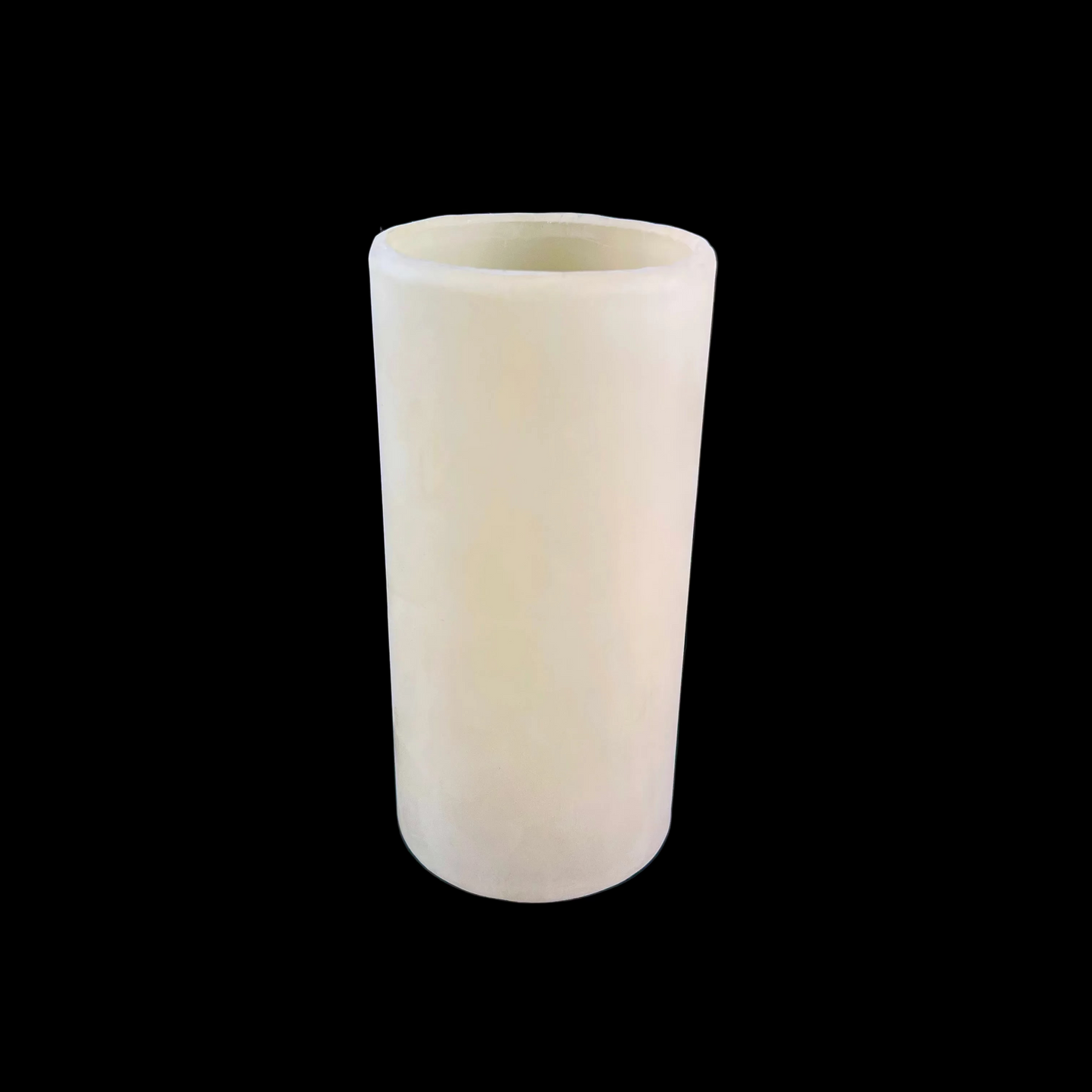 6" x 3" Ivory Translucent Beeswax Candle Cover, No Drip