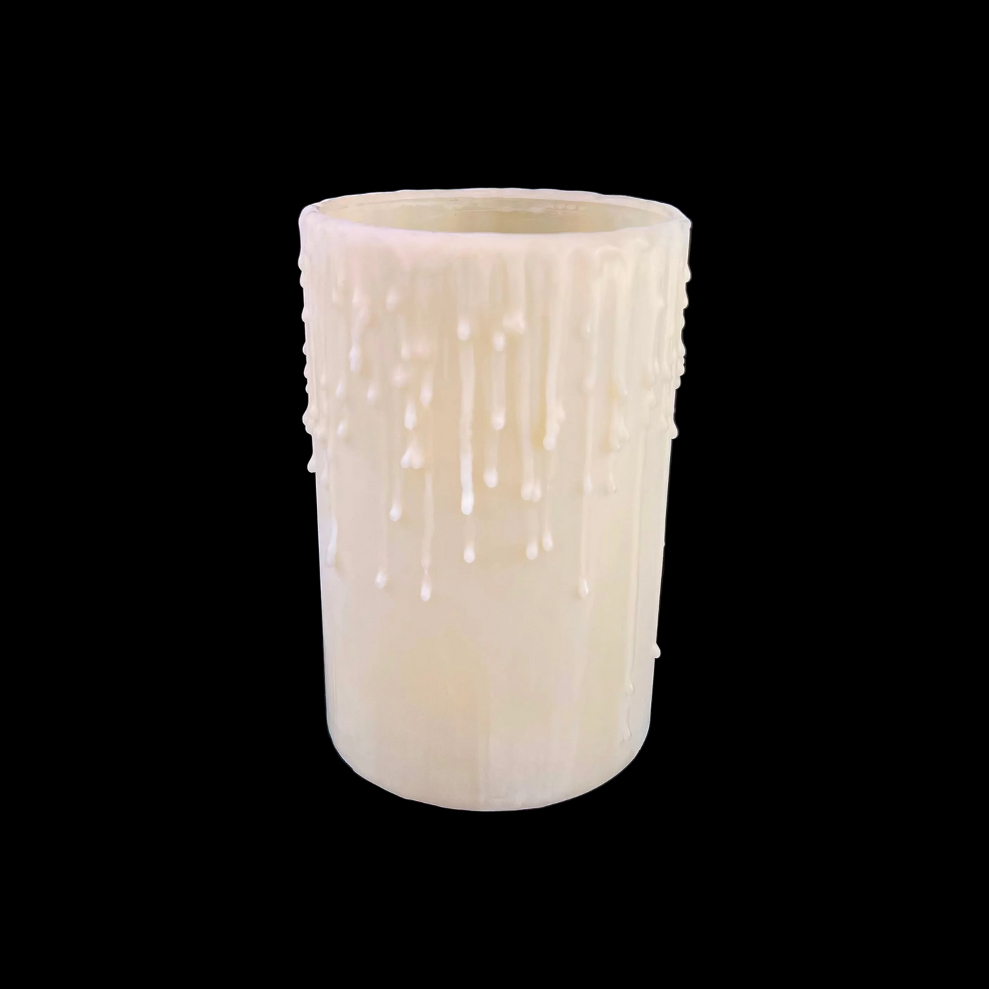 6" x 4" Wide Translucent Beeswax Candle Cover (Drip or No Drip)
