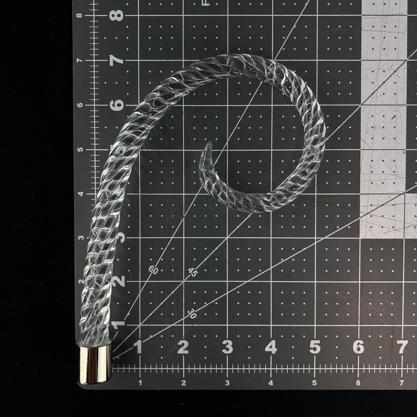 Rope Scroll, Chrome Ferrule
