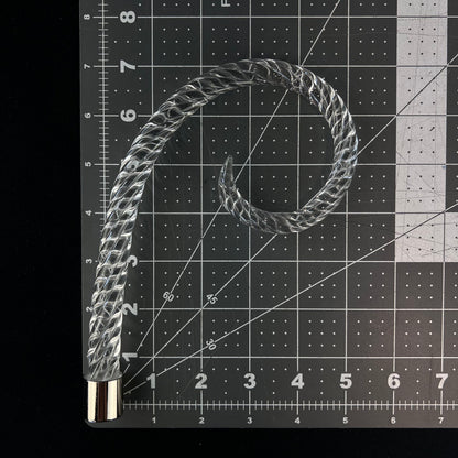 Rope Scroll, Chrome Ferrule