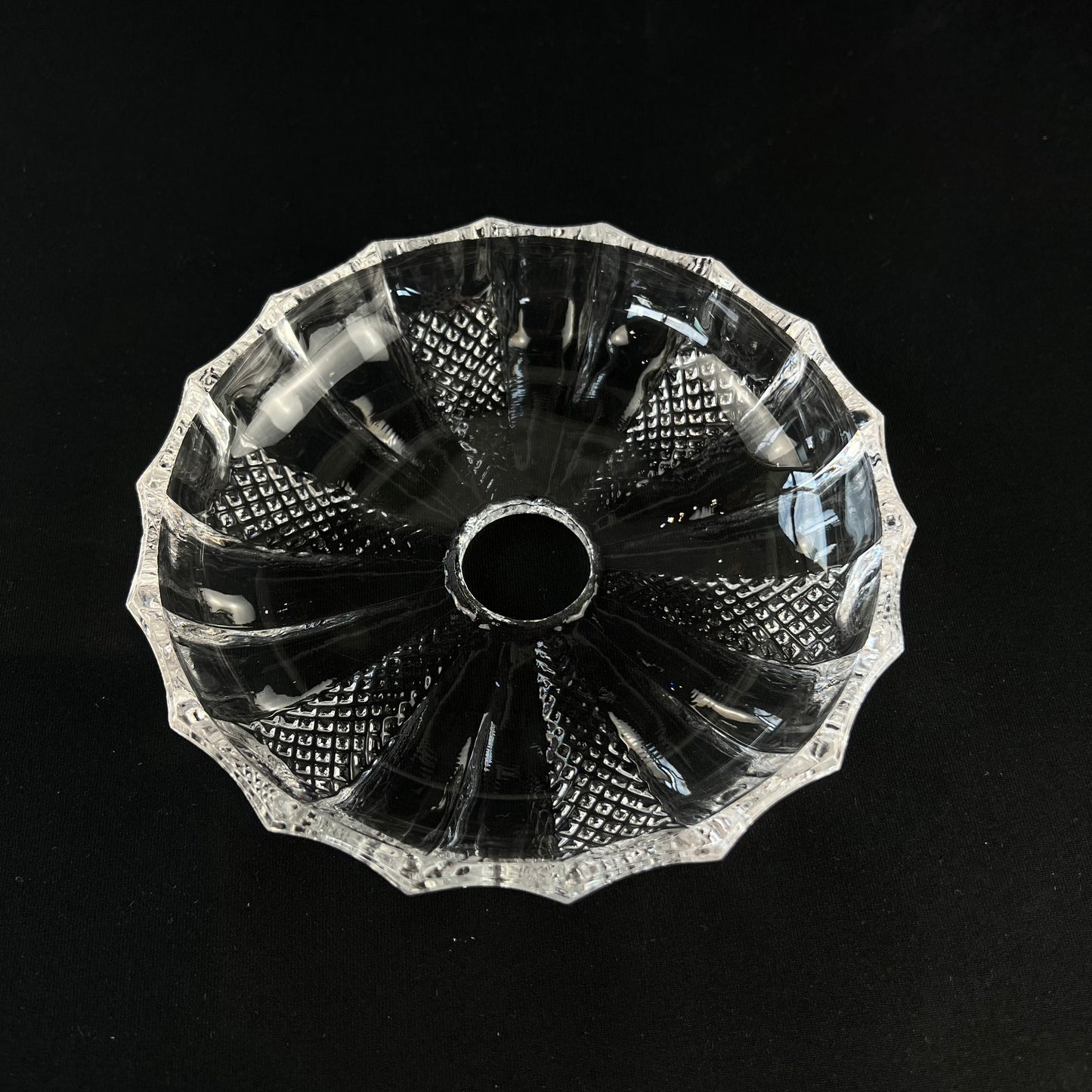ASFOUR® Crystal<br>5-3/4" Clear Shallow Bobeche, No Pin