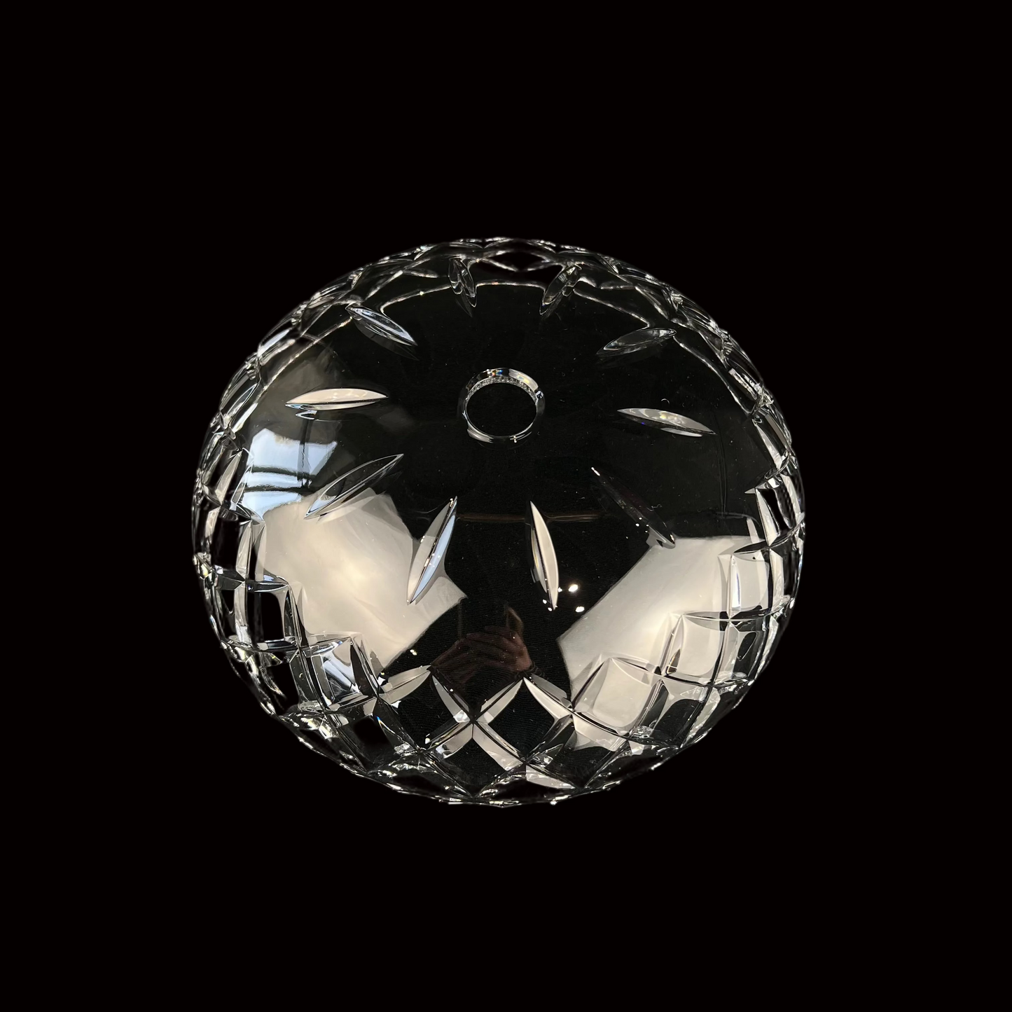 8" Czech Crystal Bowl, No Pin