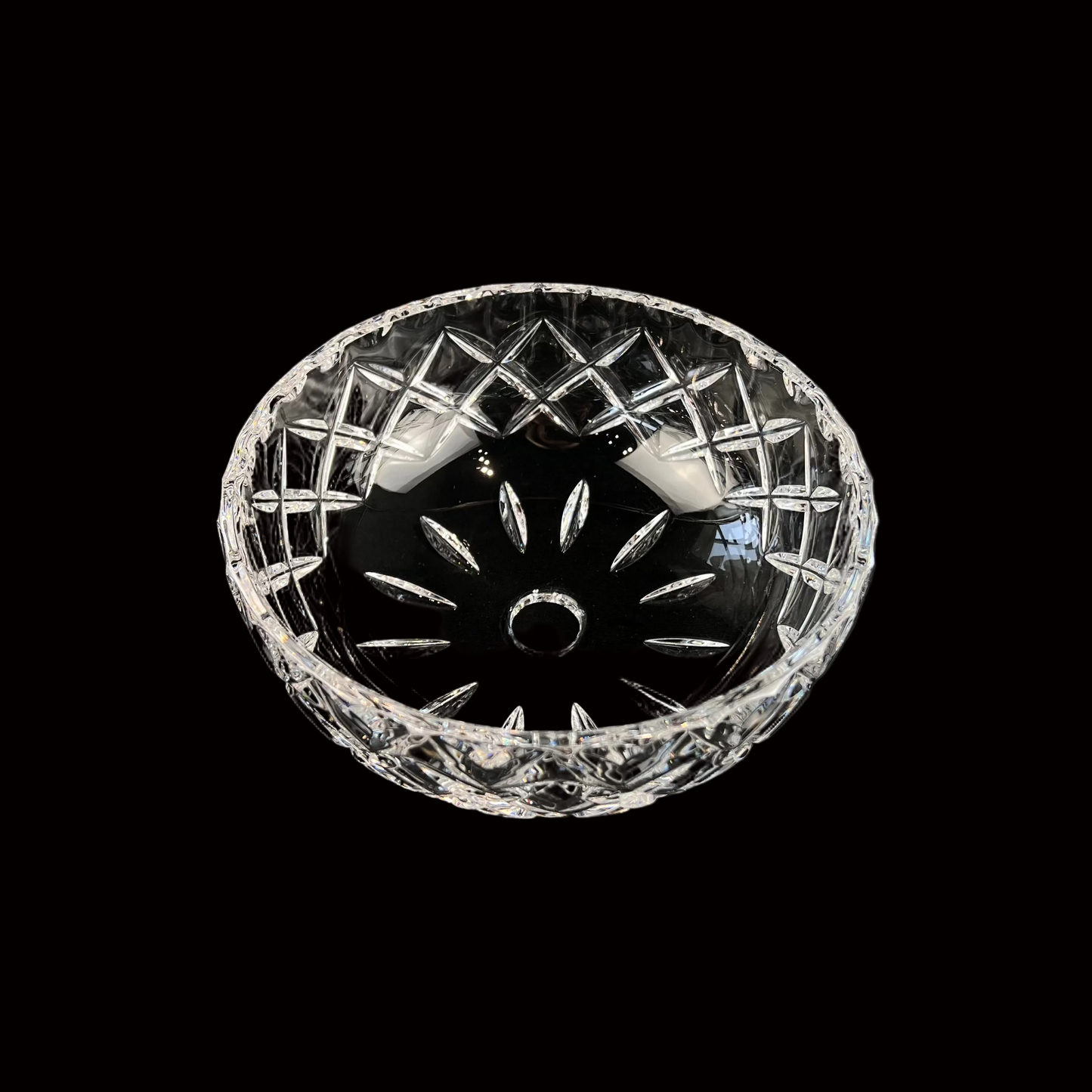 6" Czech Crystal Bowl, No Pin