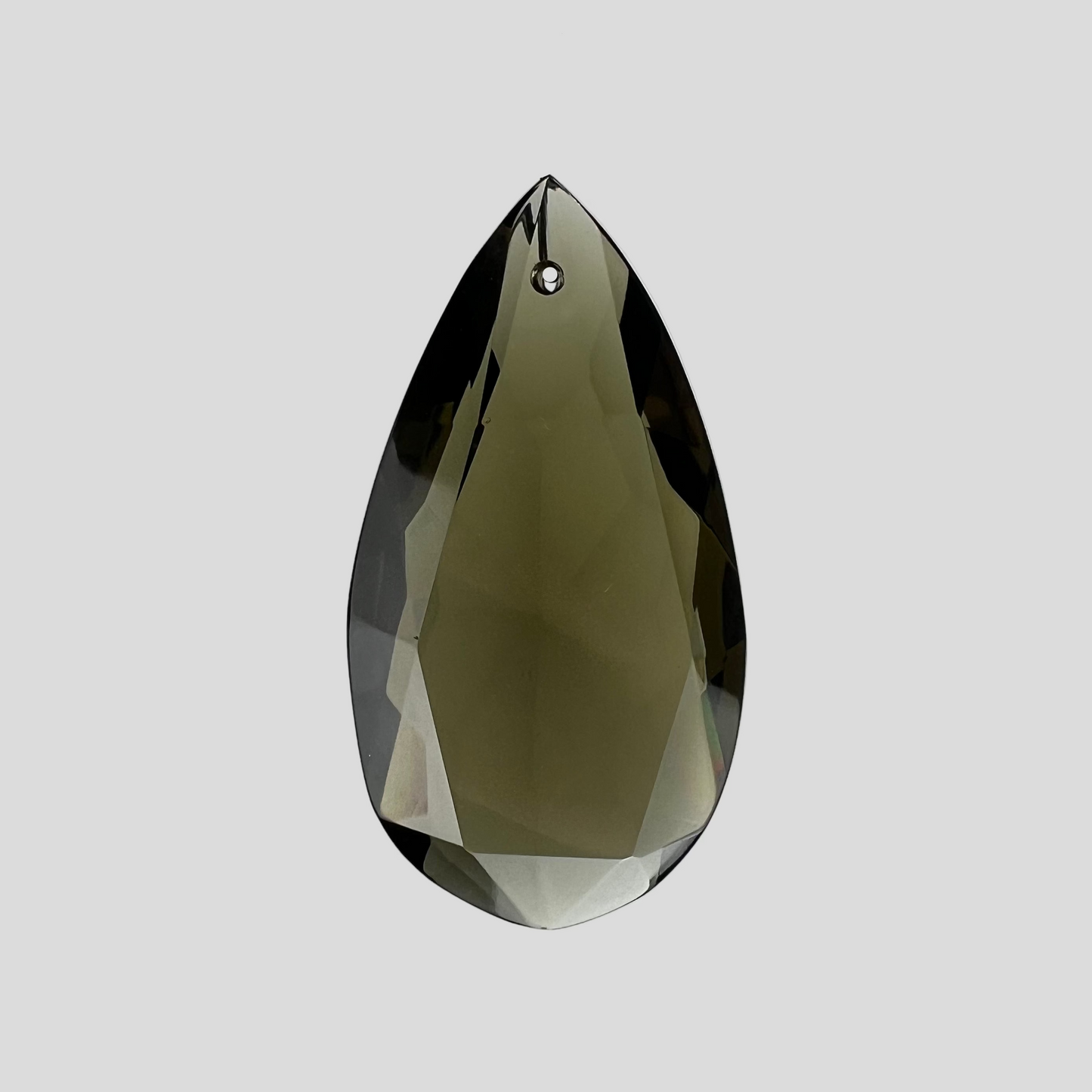 3" Black Diamond Czech Crystal Half Cut Teardrop (2 Styles)