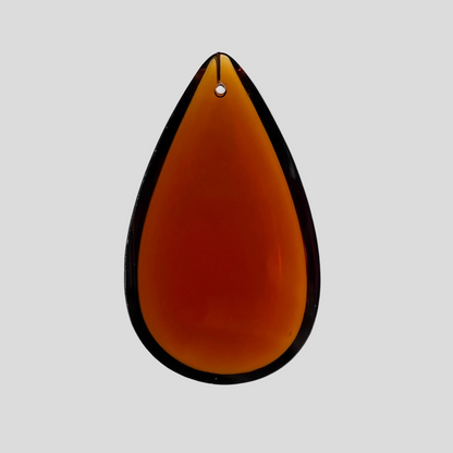 Czech Colored Smooth Half Pear