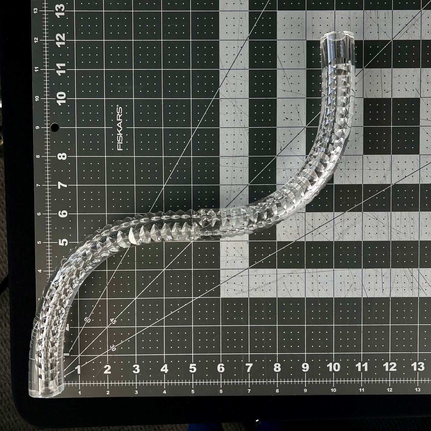 10" 25mm Czech Crystal Cut Up Arm, No Ferrules