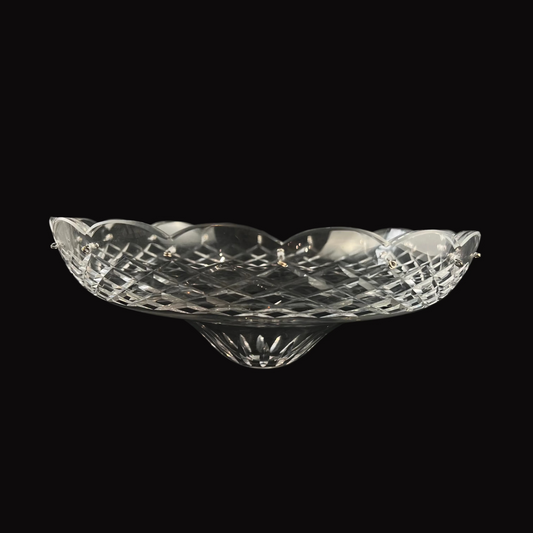 10" 16-Pin Triple Criss-Cross Czech Crystal Body Dish (Blemished)