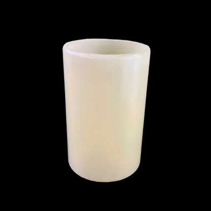 6" x 4" Wide Translucent Beeswax Candle Cover (Drip or No Drip)
