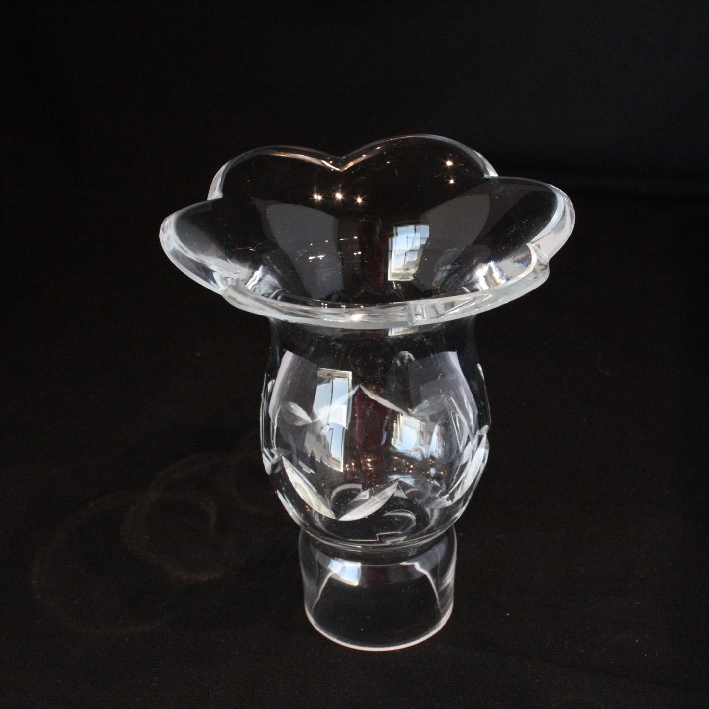 4-3/4" Czech Crystal Candle Cup