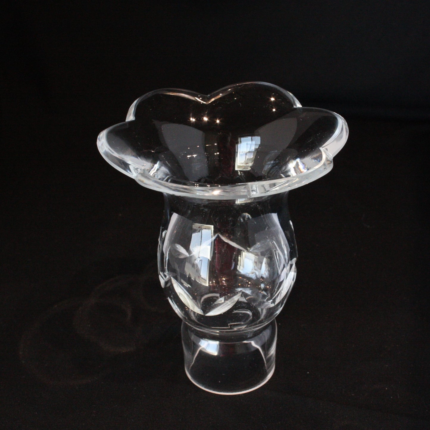 4-3/4" Czech Crystal Candle Cup