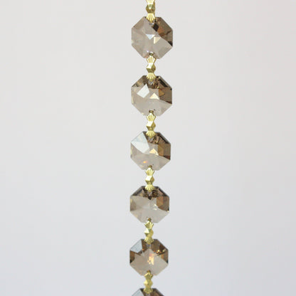 SWAROVSKI STRASS®<BR> 14mm Golden Teak Octagon Chain, 1 Meter