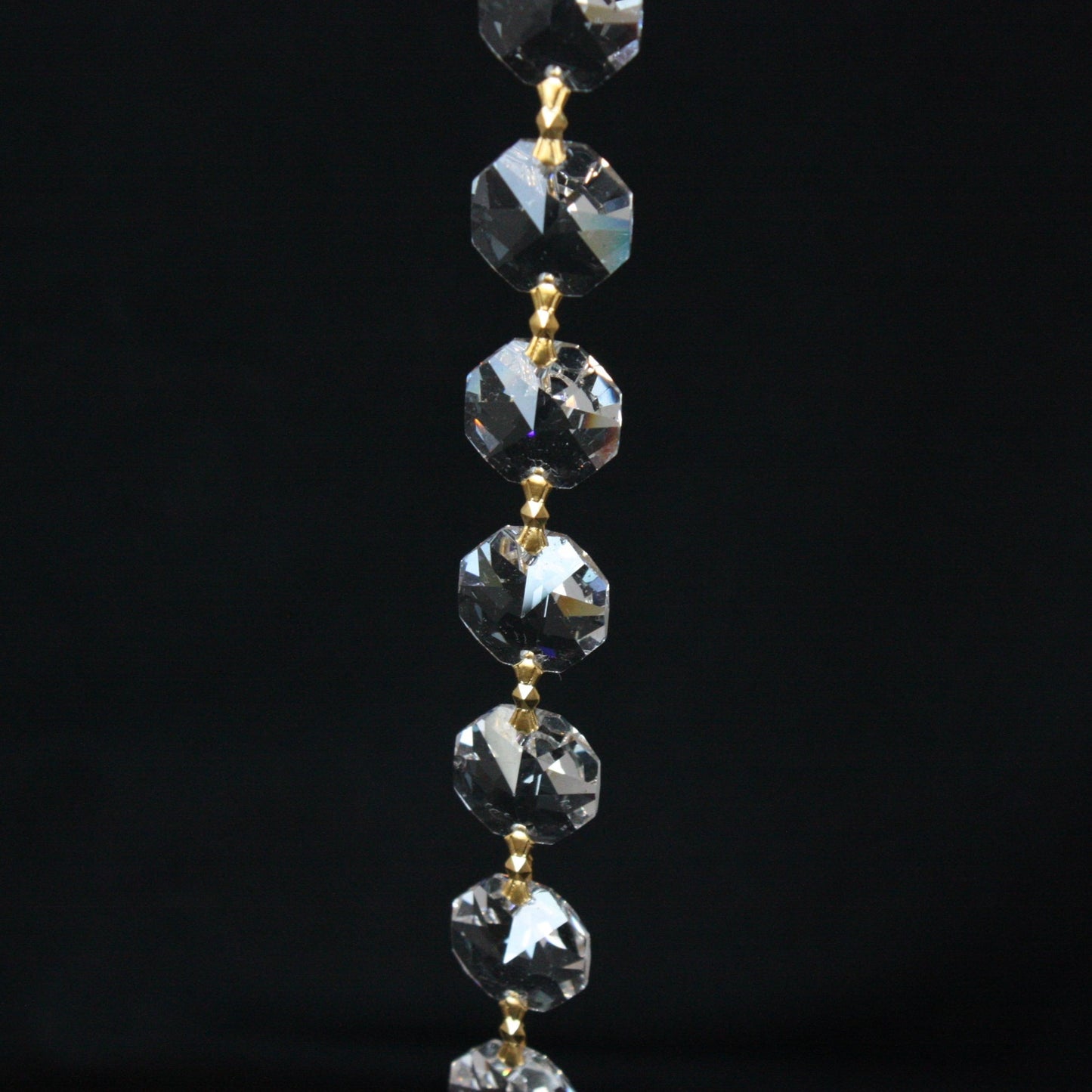 16mm Crystal Radiant Octagon Chain, 1 Meter