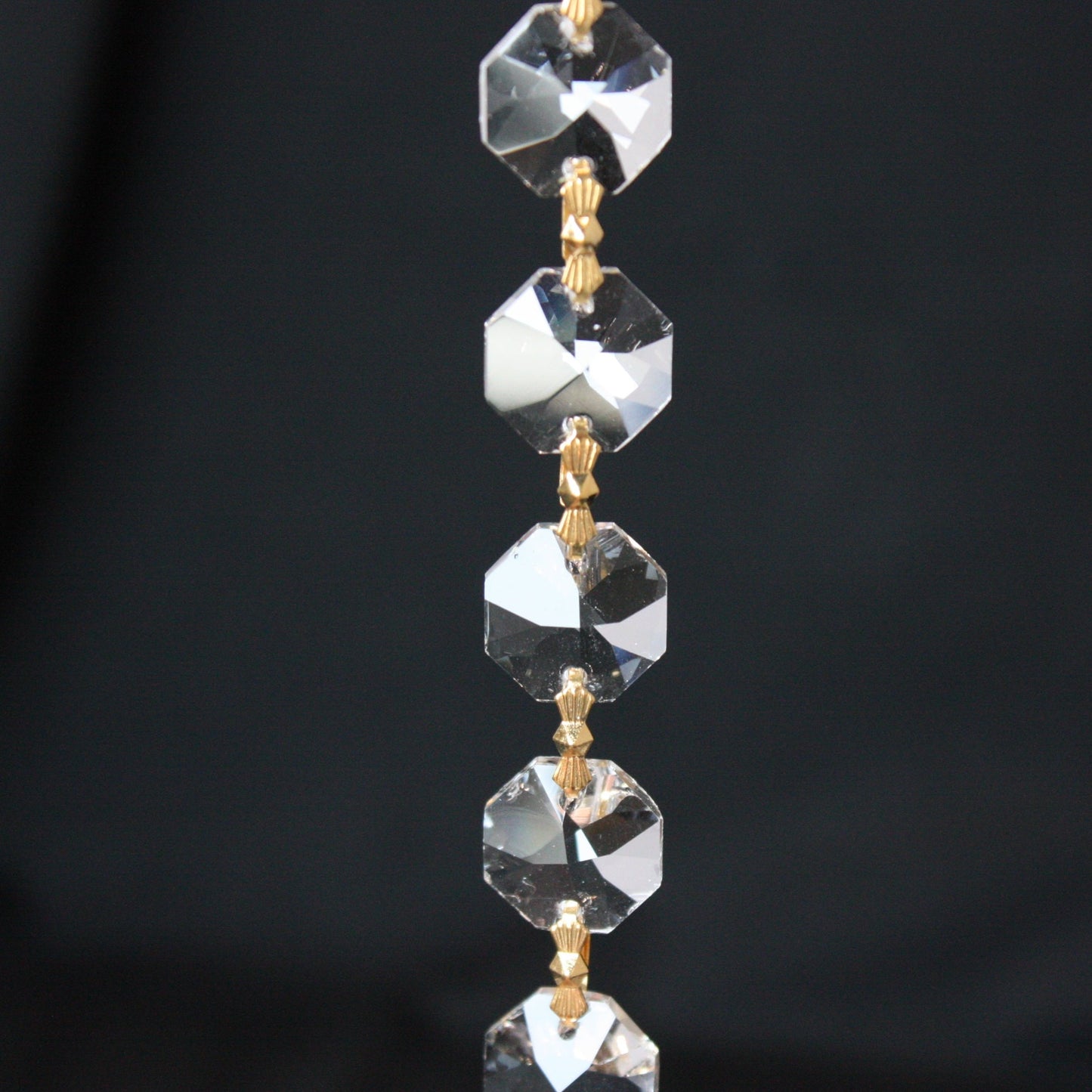 14mm Crystal Octagon Chain, 1 Meter