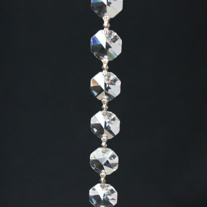14mm Crystal Radiant Octagon Chain, 1 Meter