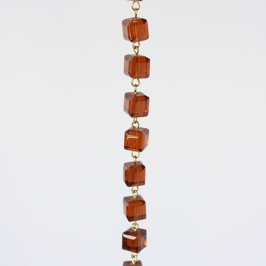 Colored 10mm Cube Chain, 1 Meter