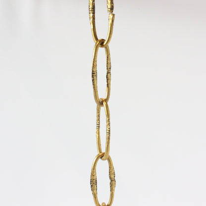 Patterned Brass Plated Spanish Iron Chain, 3 Feet