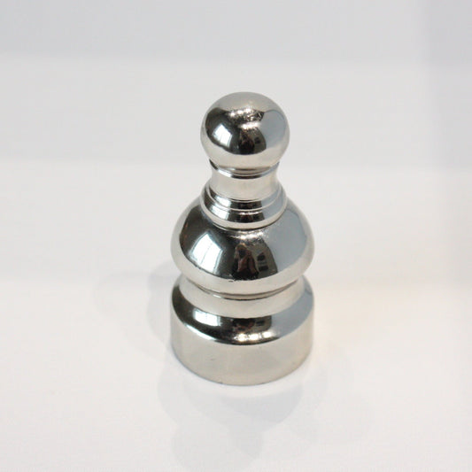 2-1/4" Chrome Metal Finial, 1/8 IPS