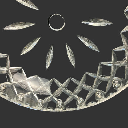 8" Inverted Czech Crystal Bowl, 22 Interior Hangers