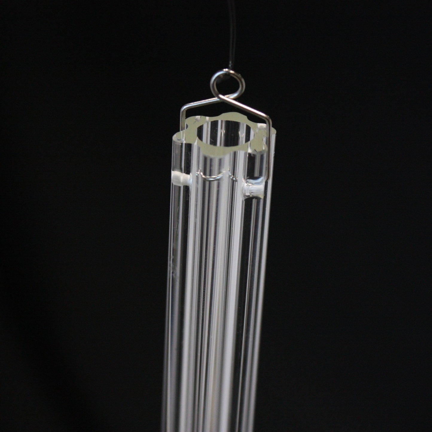 Crystal Fluted Tube w/ Hanger, 18mm Wide