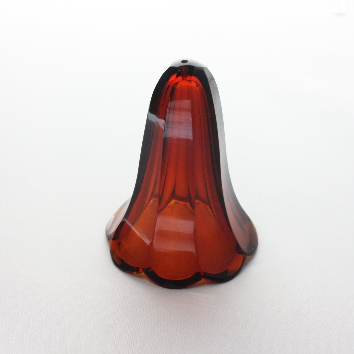 3" Amber Czech Crystal Bell