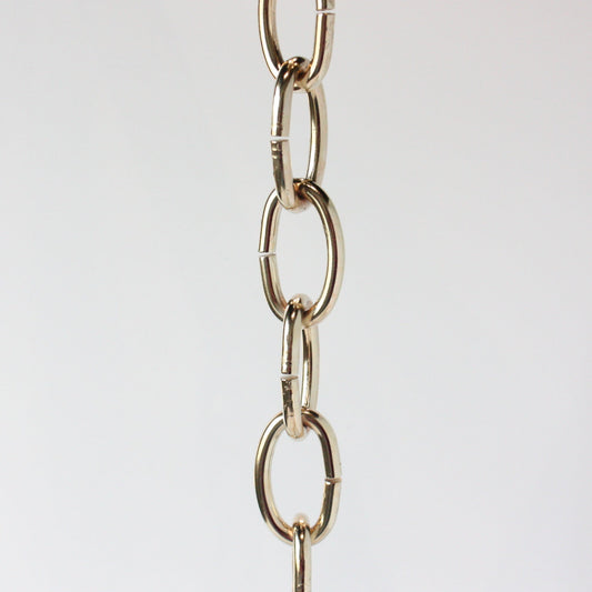 4 Gauge Brass Plated Steel Chain (3 feet)