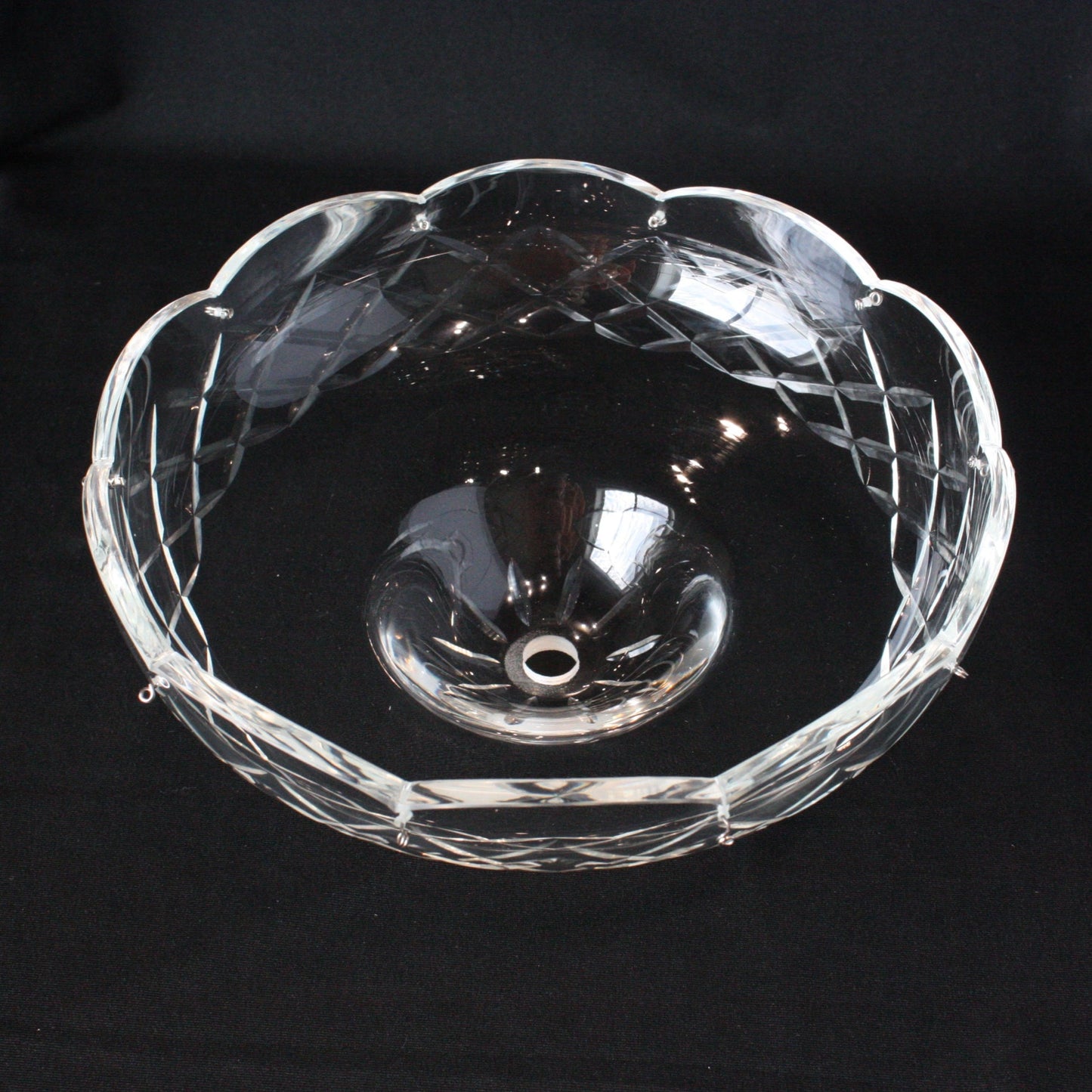 Double Criss-Cross Czech Crystal Body Dish