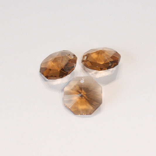 14mm Colored Radiant 1-Hole Octagon