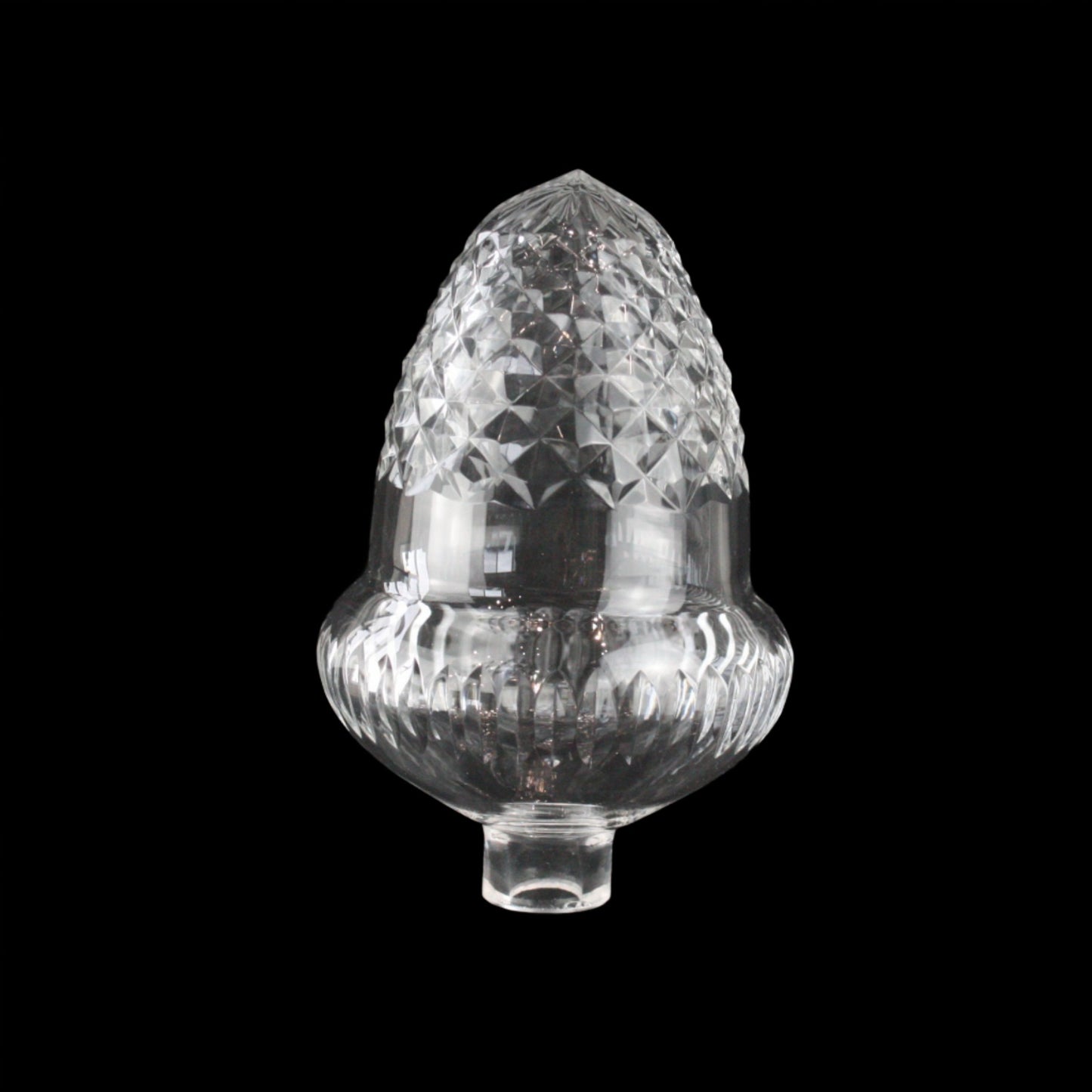 6" Czech Crystal Acorn Finial/Center Part