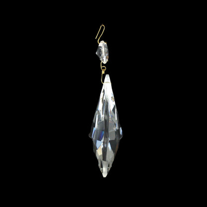 Czech Crystal Teardrop w/ Top Bead