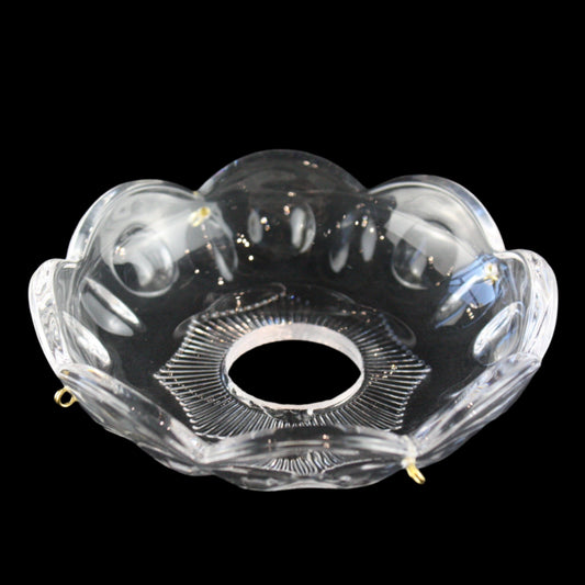 4" Olive & Mitre Pressed Crystal Bobeche (Blemished)