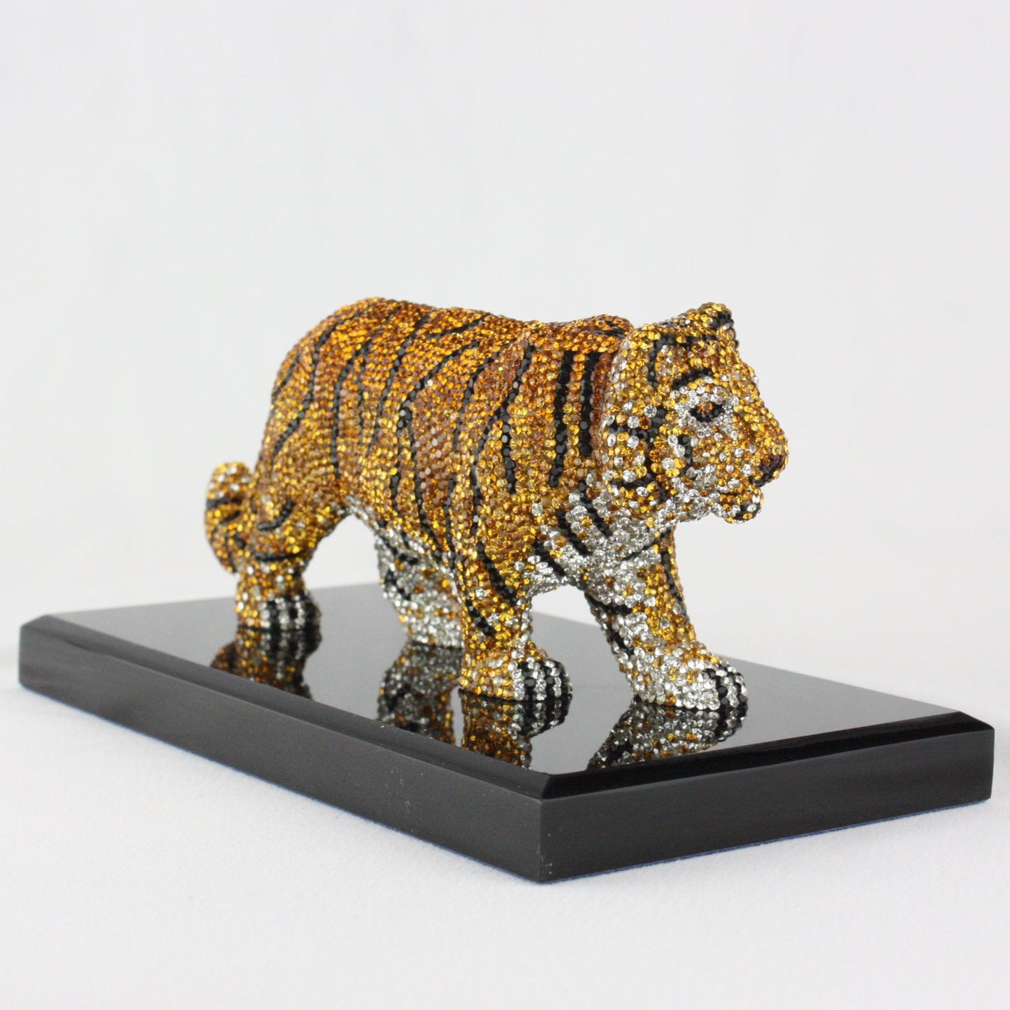 Yellow Crystal Tiger Figurine by Asfour® Crystal