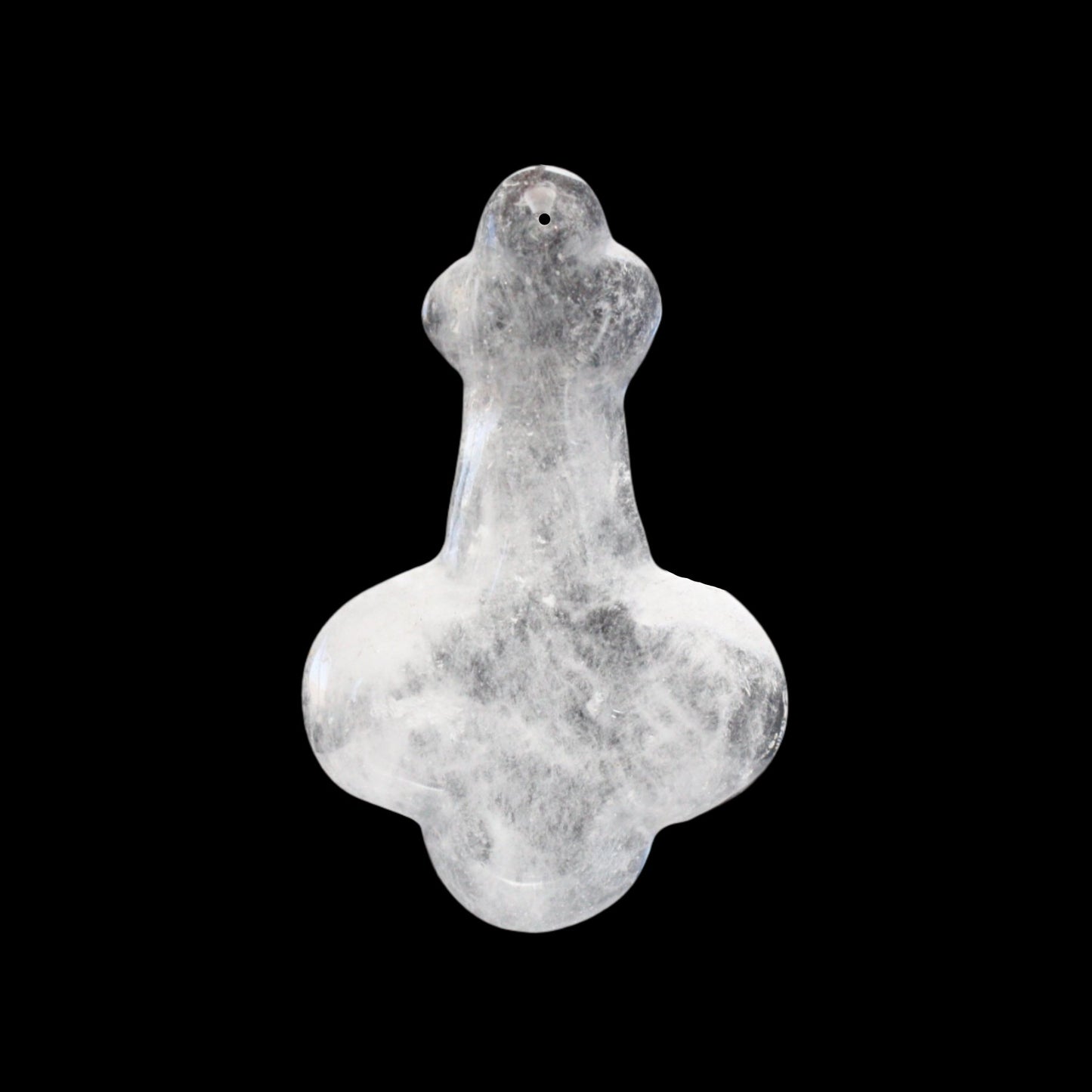 4-1/4" Rock Crystal Fleur Pendalogue