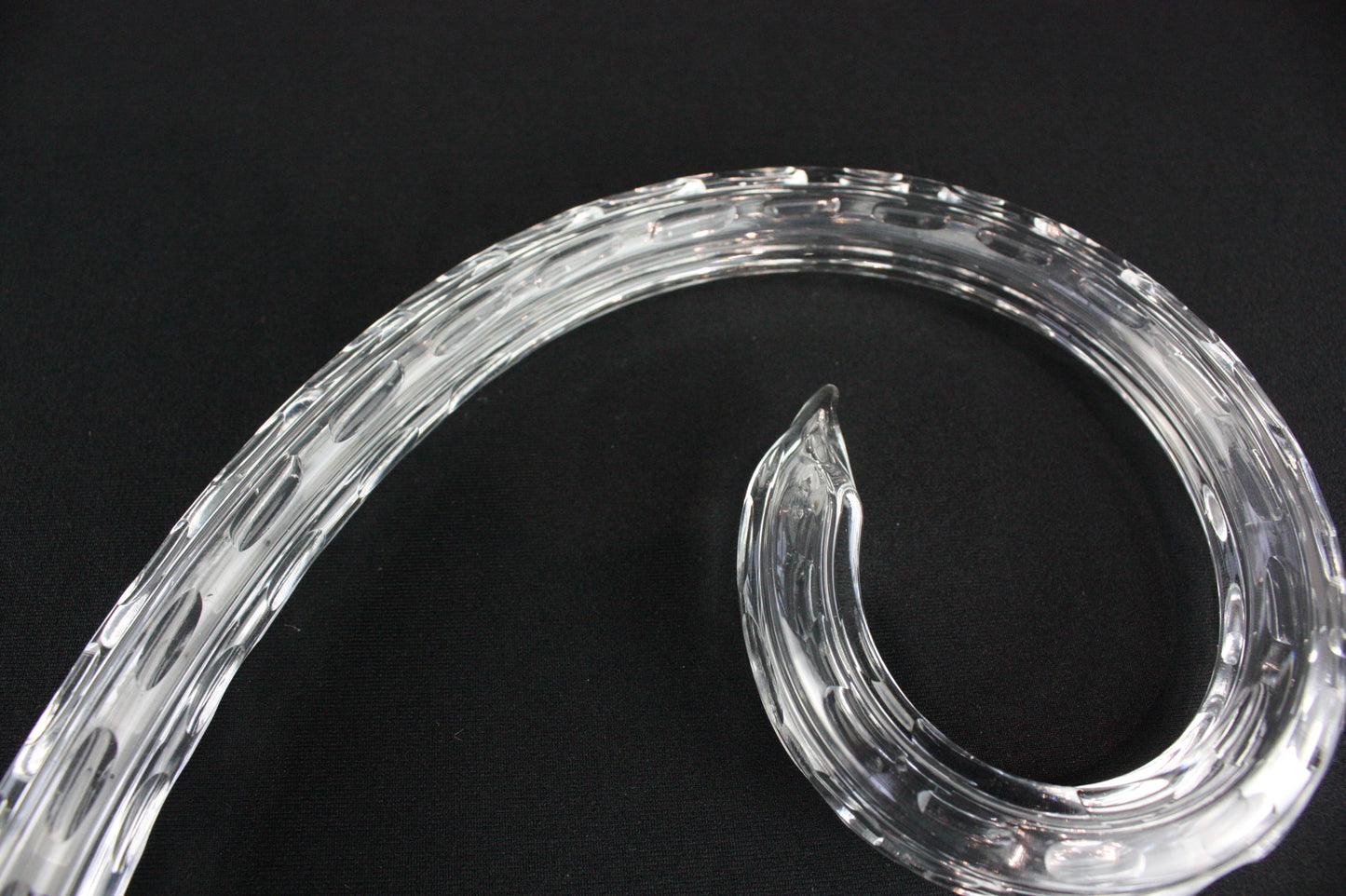8" Cut Scroll, Chrome Ferrule