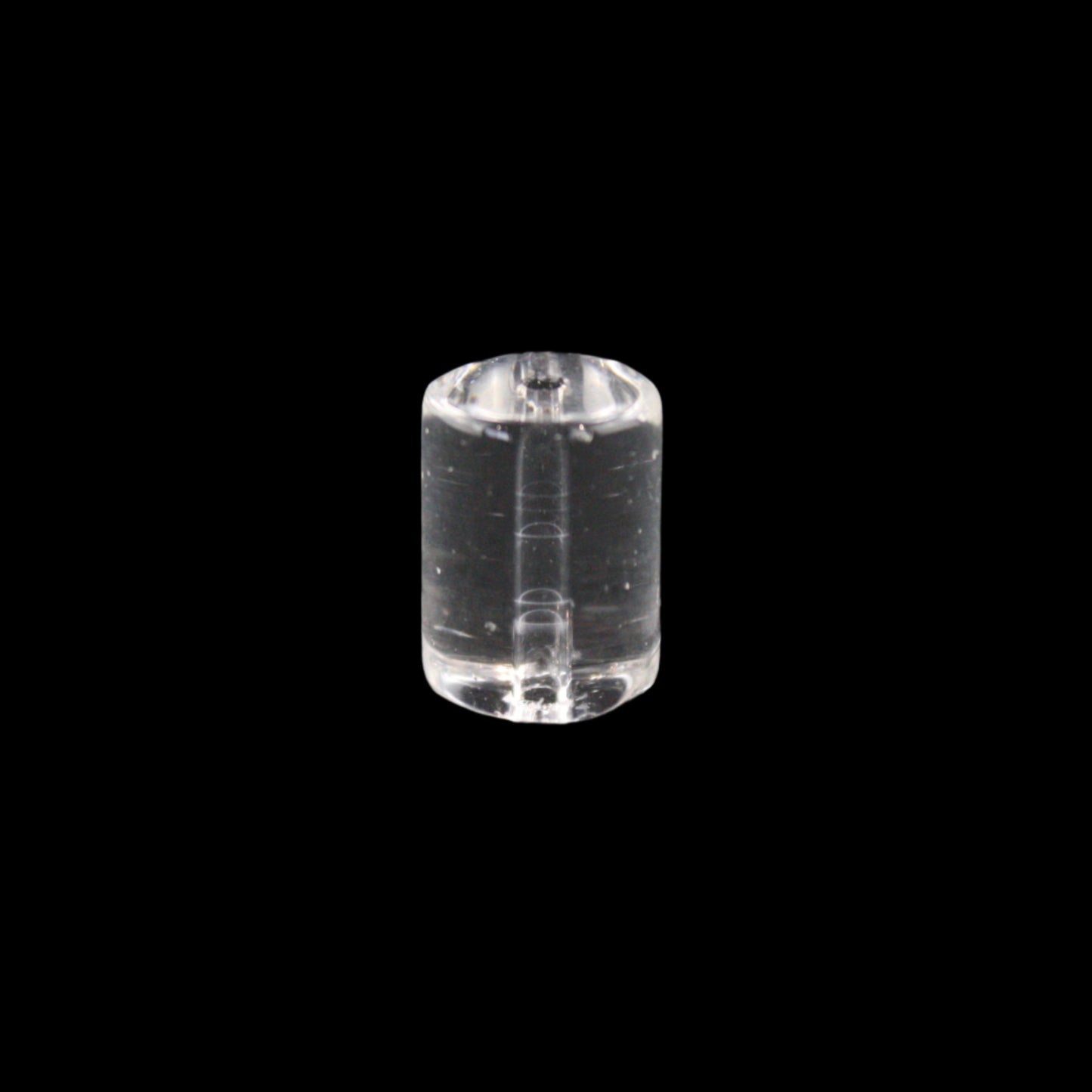 Clear Barrel Bead