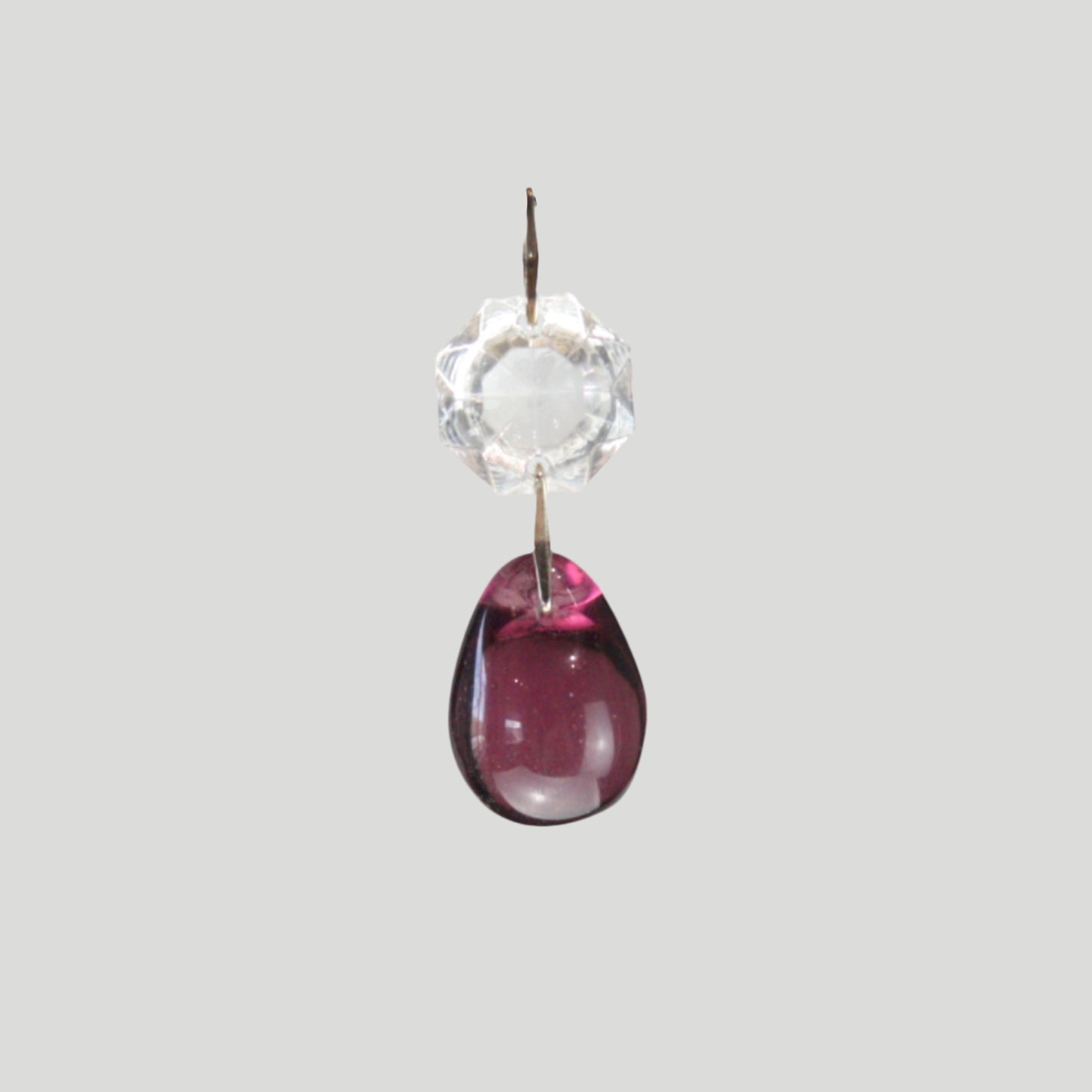 Colored Czech Crystal Grape w/ Top Octagon