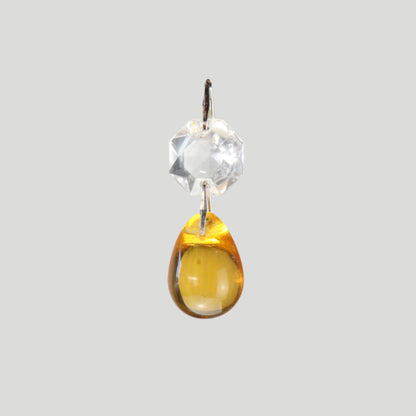 Colored Czech Crystal Grape w/ Top Octagon