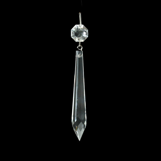 Crystal Thin U-Drop Prism w/ Top Bead