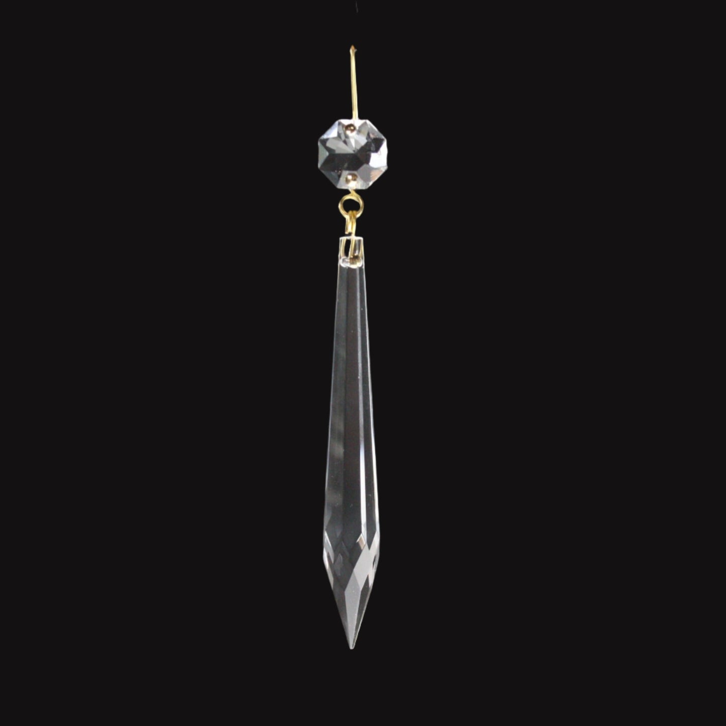 Crystal U-Drop Prism w/ Top Bead