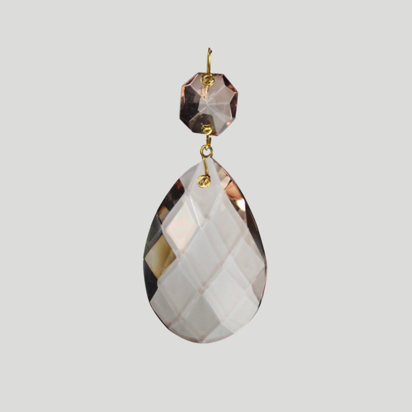 2" Colored Swedish Cut Teardrop w/ Top Bead