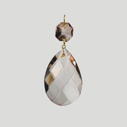 2" Colored Swedish Cut Teardrop w/ Top Bead