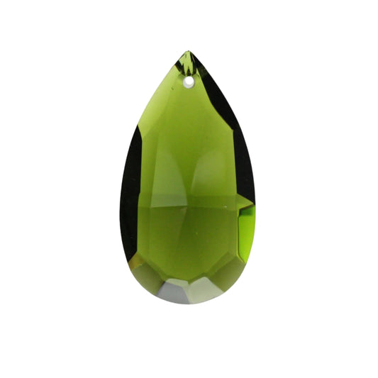2" Turkish Full Cut Teardrop, Olivine (Blemished)