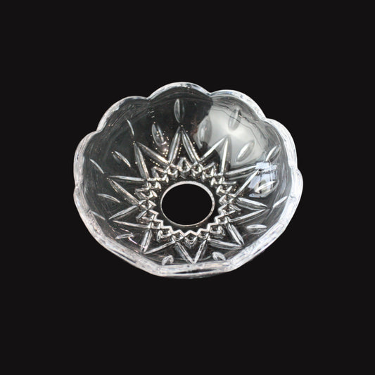 Pressed 4-3/8" Crystal Bobeche