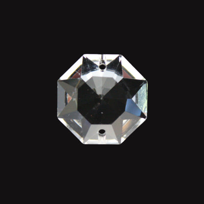 SYMPHONY Crystal 24mm 2-Hole Traditional Octagon