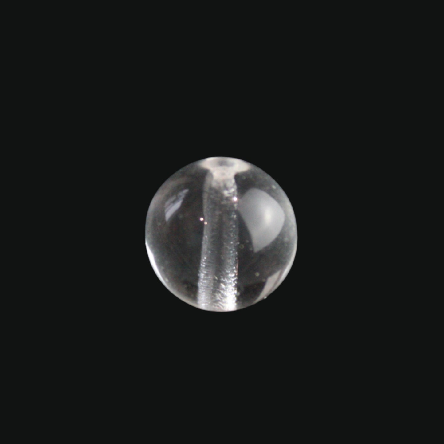 Czech Crystal Smooth Round Bead w/ Thru Hole