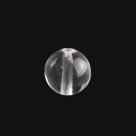 Czech Crystal Smooth Round Bead w/ Thru Hole