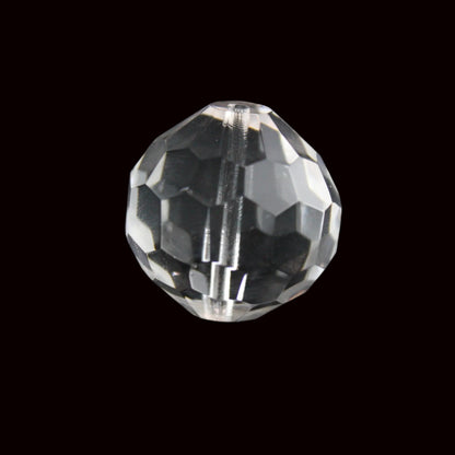 Clear Faceted Round Bead (Various Styles)