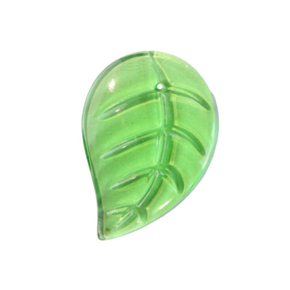 Colored & Crystal Czech Crystal Leaf, 1-Hole (Blemished)