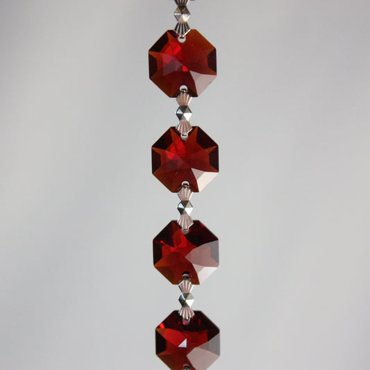 SWAROVSKI STRASS®<BR>17" 14mm Bordeaux Copper Chain