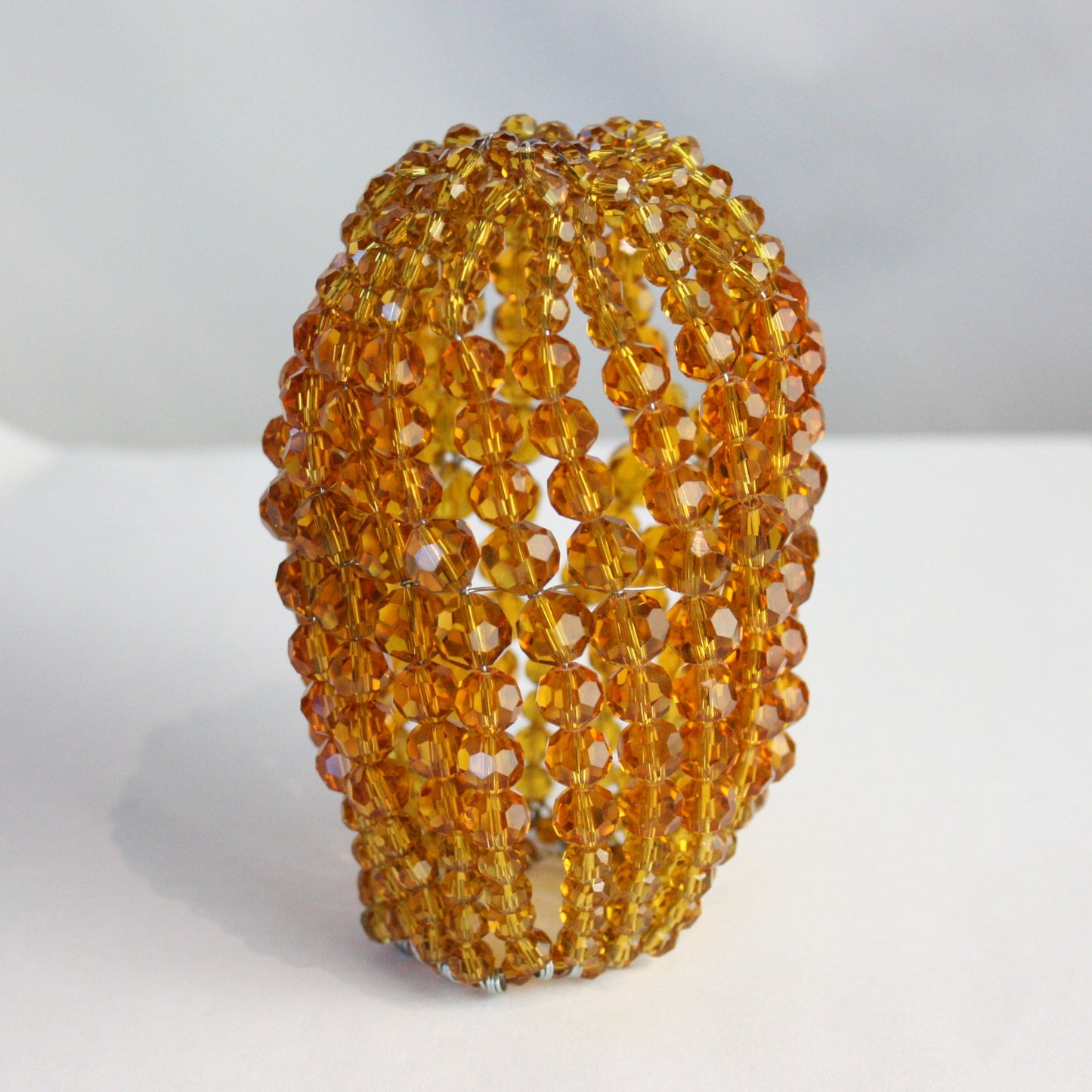 Colored Beaded Bulb Cover, Large